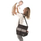 Jané pelenkázó táska kiegészítőkkel - piros színben