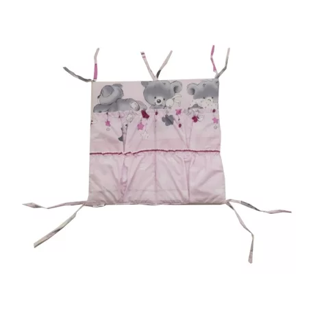 Mama Kiddies Sofie Dreams zsebes tároló macis mintával pink színben