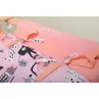 Incababy babahinta pink színben macskás mintával