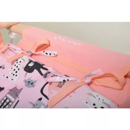 Incababy babahinta pink színben macskás mintával