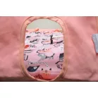 Incababy babahinta pink színben macskás mintával