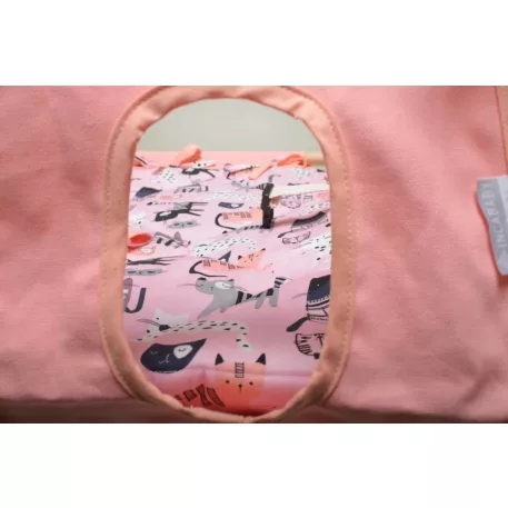 Incababy babahinta pink színben macskás mintával