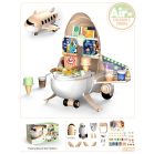 51 részes játék mozi szett repülőgépben