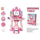 32 részes hercegnős zenélő sminkasztal tükörrel és kiegészítőkkel