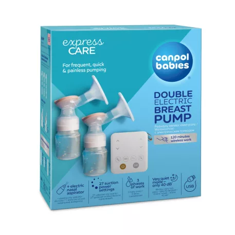 Canpol babies ExpressCare Dupla elektromos mellszívó 2az1ben elektromos orrszívóval