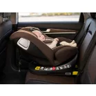 ISOFIX-es 360°-ban forgatható Mama Kiddies® iSize Capry biztonsági autósülés (40 -150 cm) bézs/barna színben + Ajándék