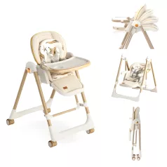   Mama Kiddies® Baby Siesta 4az1-ben multifunkciós etetőszék bézs színben