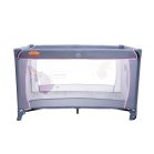 Baby Mix sivá cestovná postieľka s jednorožcom + darček sieťka proti hmyzu