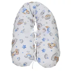   Pille szoptatós baba-mama párna - szivárványos, koalás mintával-fiús
