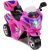 Trojkolesová elektrická športová motorka v ružovej farbe 