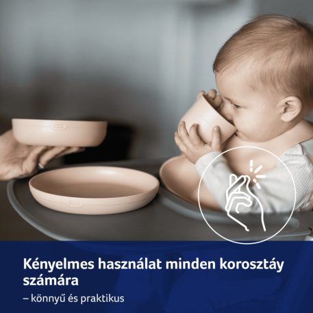 LOVI Tányér szett pohárral 3db N