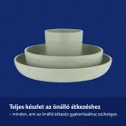 LOVI Tányér szett pohárral 3db Pistachio