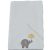 Elefánt esernyővel hímzett babakifogó 75×120 cm fehér 