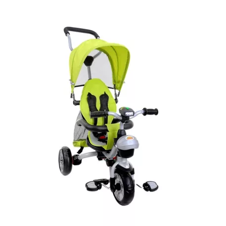 FUN BIKE háromkerekű full extrás multifunkciós tricikli - zöld színben