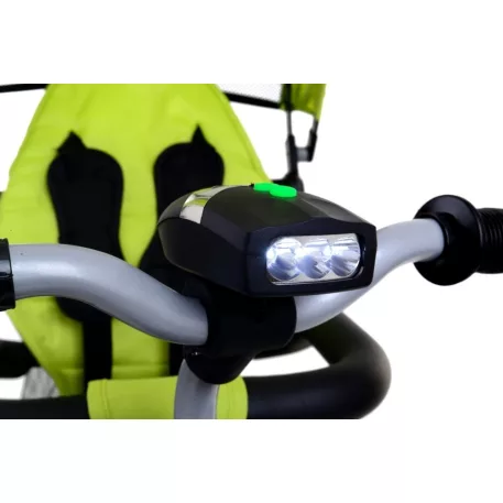 FUN BIKE háromkerekű full extrás multifunkciós tricikli - zöld színben