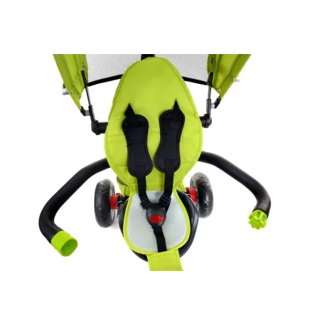 FUN BIKE háromkerekű full extrás multifunkciós tricikli - zöld színben