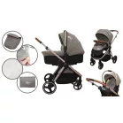 Mama Kiddies Nana 3az1-ben multifunkciós babakocsi kiegészítőkkel bézs színben + Ajándék