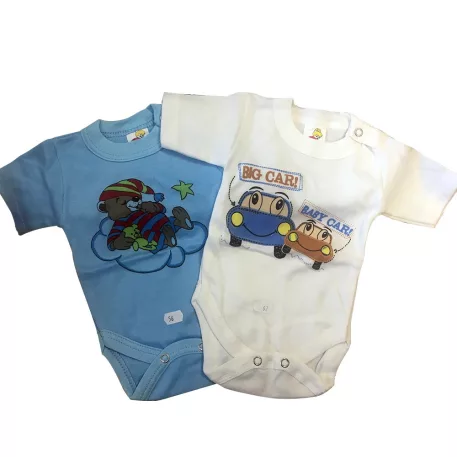 5 darabos rövid ujjú body szett - 74-es fiús