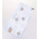 BabyBruin nyomott mintás textil pelenka, 2db - kék bárányos