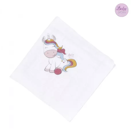 BabyBruin nagy mintás textil pelenka, 2db - lányos