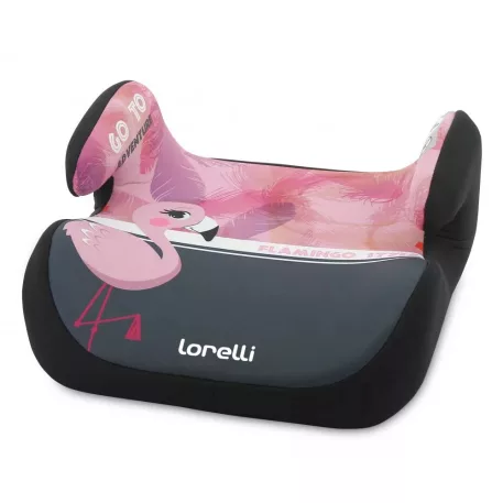 Lorelli Topo Comfort autós ülésmagasító 15-36kg - Flamingo - szürke-pink