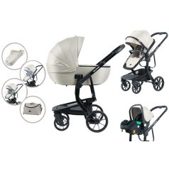   Mama Kiddies Icon 3az1ben multifunkciós babakocsi kiegészítőkkel bézs színben + Ajándék