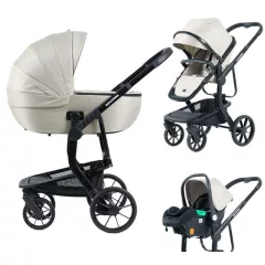   Mama Kiddies® Icon 3 az 1-ben multifunkciós babakocsi kiegészítőkkel bézs színben + Ajándék