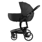 Mama Kiddies Icon fekete babakocsi mózeskosárral