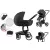 Mama Kiddies Icon 3az1ben multifunkciós babakocsi kiegészítőkkel fekete színben + Ajándék
