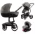 Mama Kiddies Icon 4az1-ben multifunkciós babakocsi szürke színben ISOFIX talppal