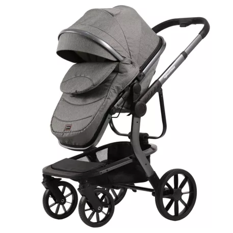 Mama Kiddies Icon szürke babakocsi sportüléssel, lábzsákkal 