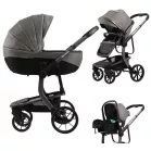 Mama Kiddies® Icon 3 az 1-ben multifunkciós babakocsi kiegészítőkkel szürke színben + Ajándék