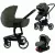 Mama Kiddies® Icon 4 az 1-ben multifunkciós babakocsi kiegészítőkkel zöld színben ISOFIX talppal + Ajándék