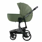 Mama Kiddies Icon zöld babakocsi mózeskosárral