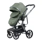Mama Kiddies Icon zöld babakocsi sportüléssel, lábzsákkal