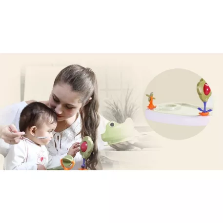 Mama Kiddies Animal multifunkčná stolička na kŕmenie so vzorkou zajačika +Darček