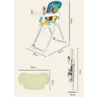 Mama Kiddies Animal multifunkčná stolička na kŕmenie so vzorkou zajačika +Darček