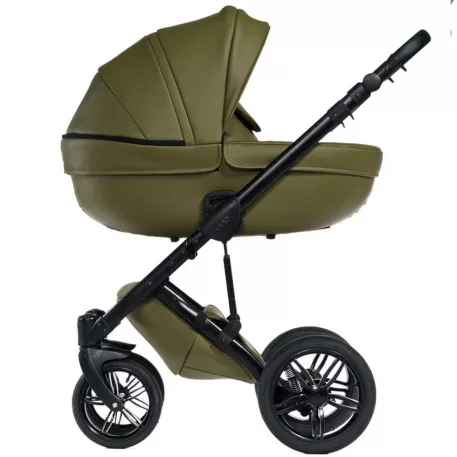 Mama Kiddies Max 500 oliva színű babakocsi mózeskosárral
