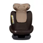 Mama Kiddies Nova Luxe iSize autósülés biztonsági övvel beköthető - barna színben (40-150 cm) + AJÁNDÉK NYAKPÁRNA