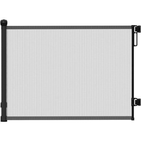 Mama Kiddies Rolling Safe kihúzható biztonsági kapu fekete színben