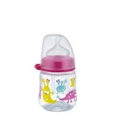   NIP PP széles szájú cumisüveg 150ml szilikon tejes etetőcumival - lányos