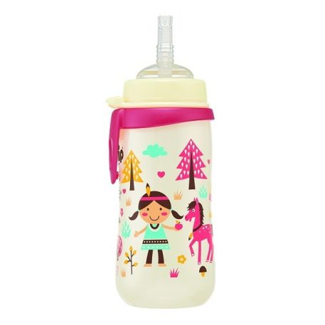 NIP Szívószálas itató lányos 330ml 12+