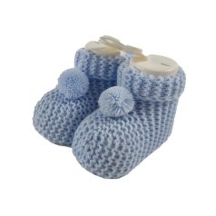 Kötött kocsicipő - kék