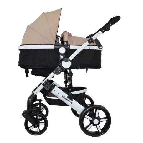 Mama Kiddies Venus 3az1-ben multifunkciós babakocsi kiegészítőkkel bézs színben + Ajándék