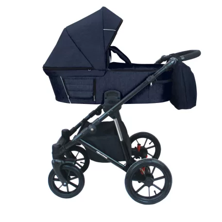 Mama Kiddies Gino kék babakocsi mózeskosárral