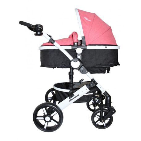 Mama Kiddies Venus 3az1-ben multifunkciós babakocsi kiegészítőkkel pink színben + Ajándék