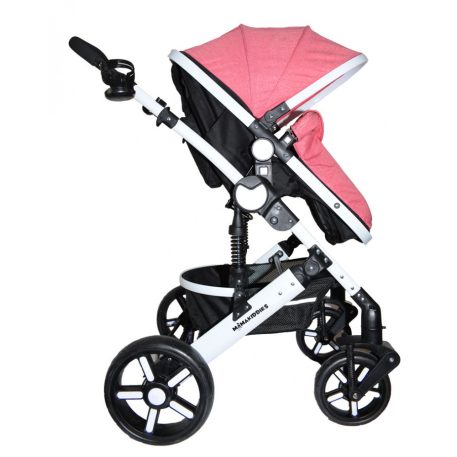 Mama Kiddies Venus 3az1-ben multifunkciós babakocsi kiegészítőkkel pink színben + Ajándék