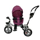 Mama Kiddies full extrás fektethető 4az1-ben tricikli tolókarral és lábtartóval pink színben (360°-ban forgatható ülés)