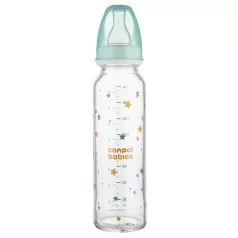 Canpol babies Keskeny nyakú cumisüveg TOYS 240ml