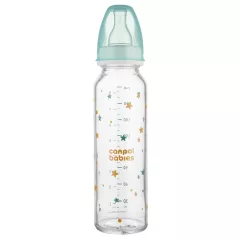 Canpol babies Keskeny nyakú cumisüveg TOYS 240ml
